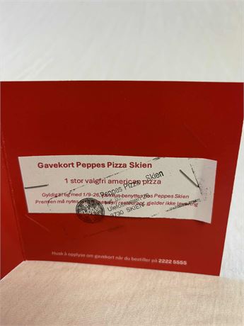 Gavekort Peppes pizza Herkules Skien