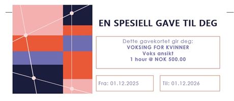 Gavekort voksing for kvinner