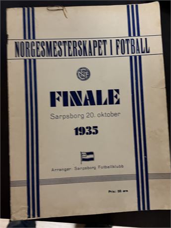 Norgesmesterskapet 1935 med programmet og bilett